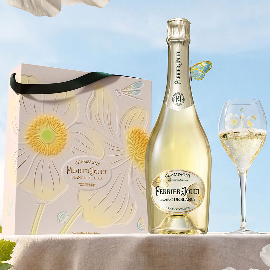 coffret Perrier-Jouët Blanc de Blancs